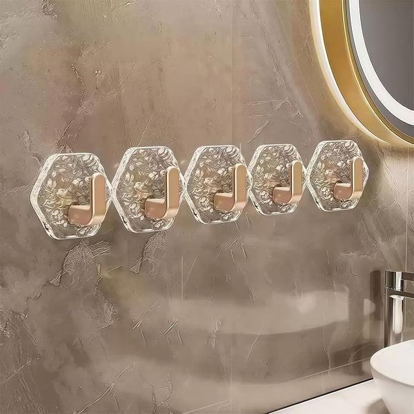 ✨ Self-Adhesive Waterproof Wall Hooks – No Drill Heavy Duty Towel & Robe Holder 🏠
