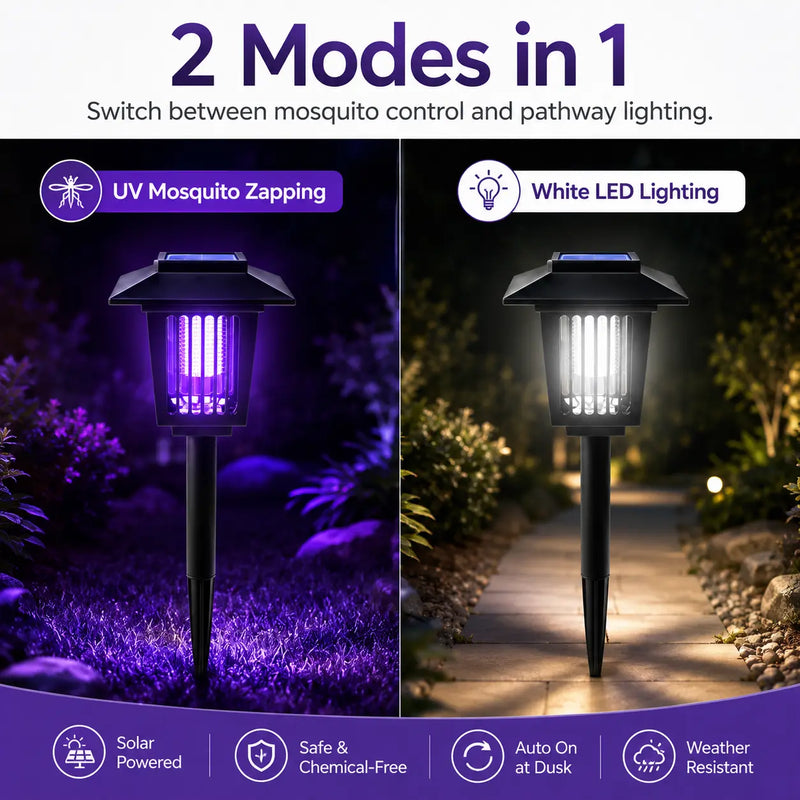 ☀️ Solar Mosquito Zapper | 2-in-1 Bug Killer & Yard Light 🦟 detail view