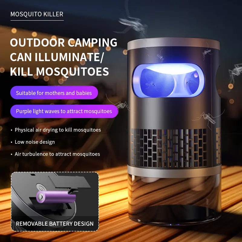 🏠🦟Indoor Insect Trap with Light and Suction Non Zapper Flying Bug Catcher for Mosquitoes Fruit Flies Gnats and Moths